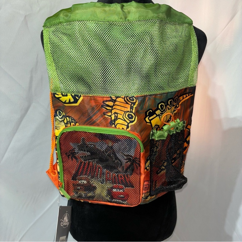 Disney CARS Swim Bag Backpack for Kids Mater & Tyranamissiasaurus Rex NWT